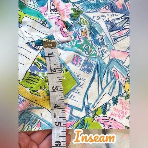 LILLY PULITZER 🌴NWT 🌴5” CALLAHAN STRETCH SHORT/ MULTI WISH YOU WERE HERE Size - Picture 12 of 12